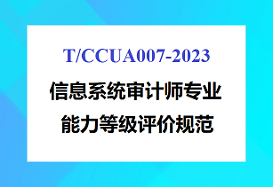 T/CCUA007-2023  信息系统审计师专业能力等级评价规范